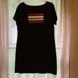 Navy blue t-shirt dress